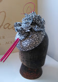 Black and white silk hat/fascinator