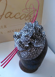 Black and white silk hat/fascinator