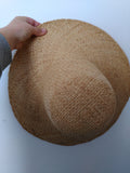 Straw summer hat - vintage style hat