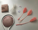D.i.y fascinator kit, pink