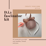 D.i.y fascinator kit, pink