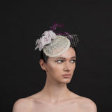 Sweet Tilly-light pink rose fascinator