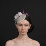 Sweet Tilly-light pink rose fascinator