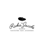 Red Rivka - Red boater style wedding/ascot hat