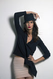 black trilby hat