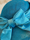 Sea blue wedding hat -Lady Laura