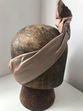 Sunset gold silk wired hairband
