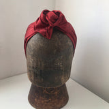 Red silk wired hairband