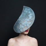 Light blue hat/Fascinator for mother of bride or special occasions