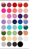 Colour chart for hats and fascintors uk