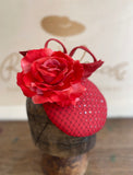 Red rose sparkle hatinator- for weddings