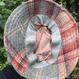 Tartan wool bucket hat