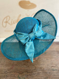 Sea blue wedding hat -Lady Laura