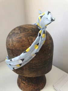 Light blue ice cream fabric hairband