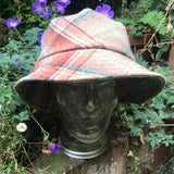 Tartan wool bucket hat